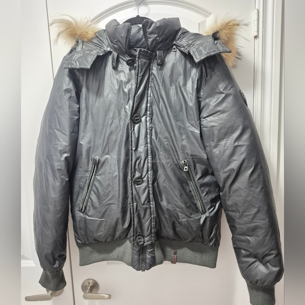 Rudsak Men's Bomber Jacket, XL, Black